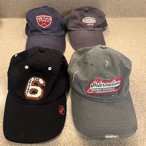 Lot of Four Hockey Hats